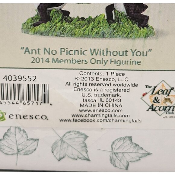 Charming Tails Ant No Picnic Without You Figurine Exclusive Members Only 2014 - Picture 9 of 9